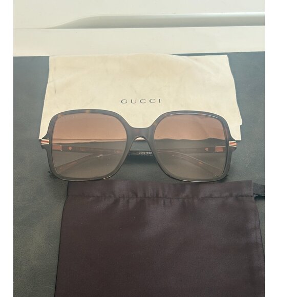 GUCCI Square Tortoise Sunglasses (GG1449S 002) - Picture 6 of 8
